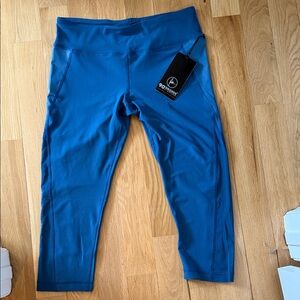 90 Degree By Reflex Azure Blue Leggings